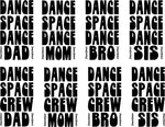 Load image into Gallery viewer, DanceSpace Family Dance or CREW Sweatshirt Front and Back
